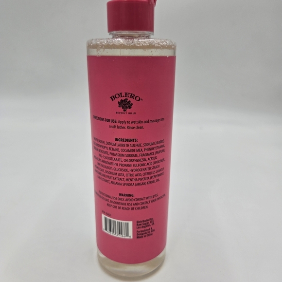 Bolero Refreshing Oil Infused Moisturizing Body Wash Watermelon & Mint 16oz-NEW - Picture 4 of 4